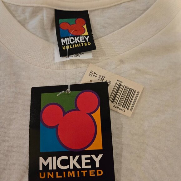 NWT Vintage Mickey Unlimited Graphic T-Shirt White 2X - Picture 3 of 4